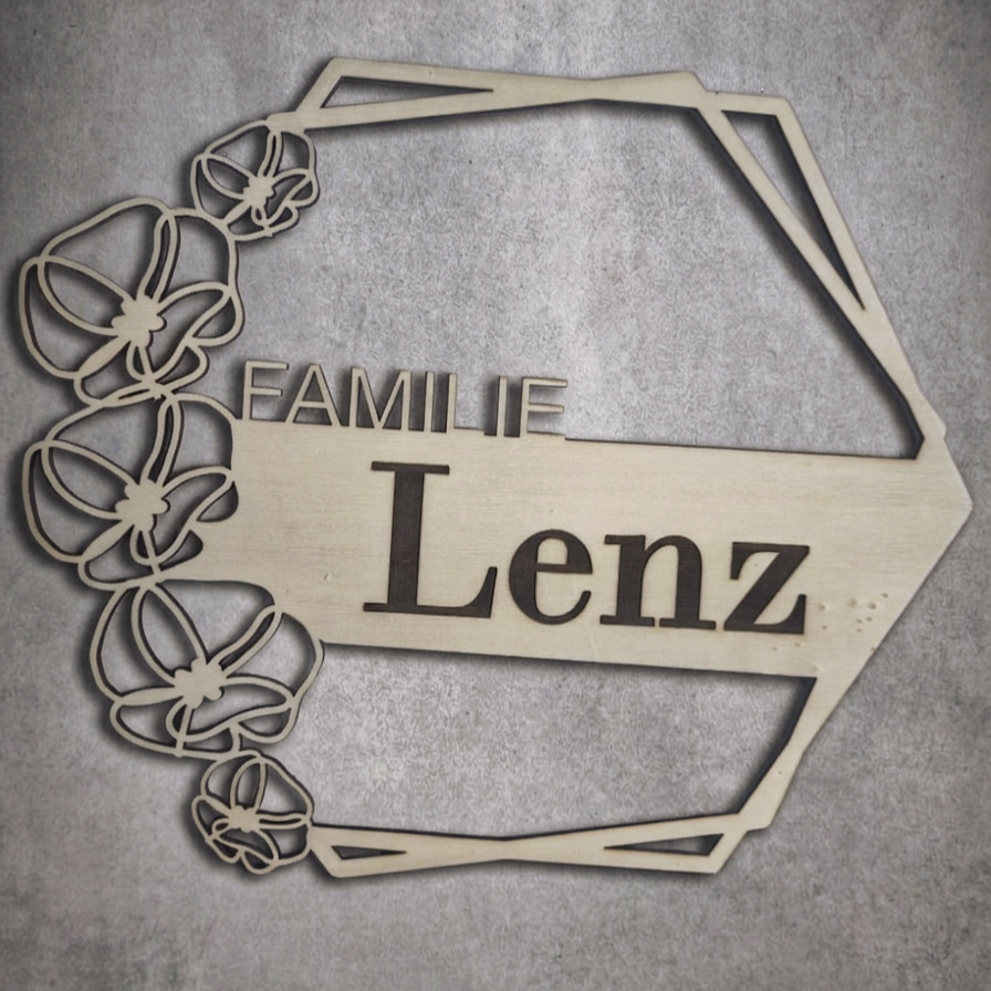 Personalisiertes Türschild
