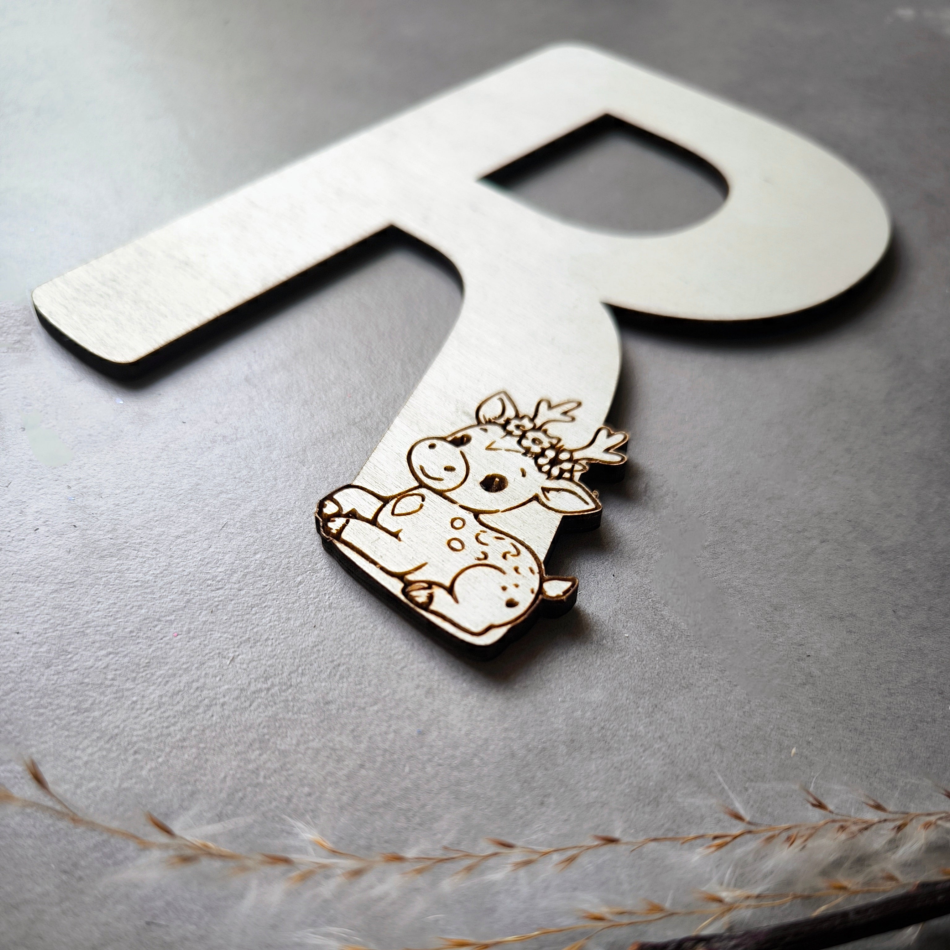 Deko Buchstaben mit Tiermotiv