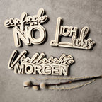 Holzaufsteller - Spruch